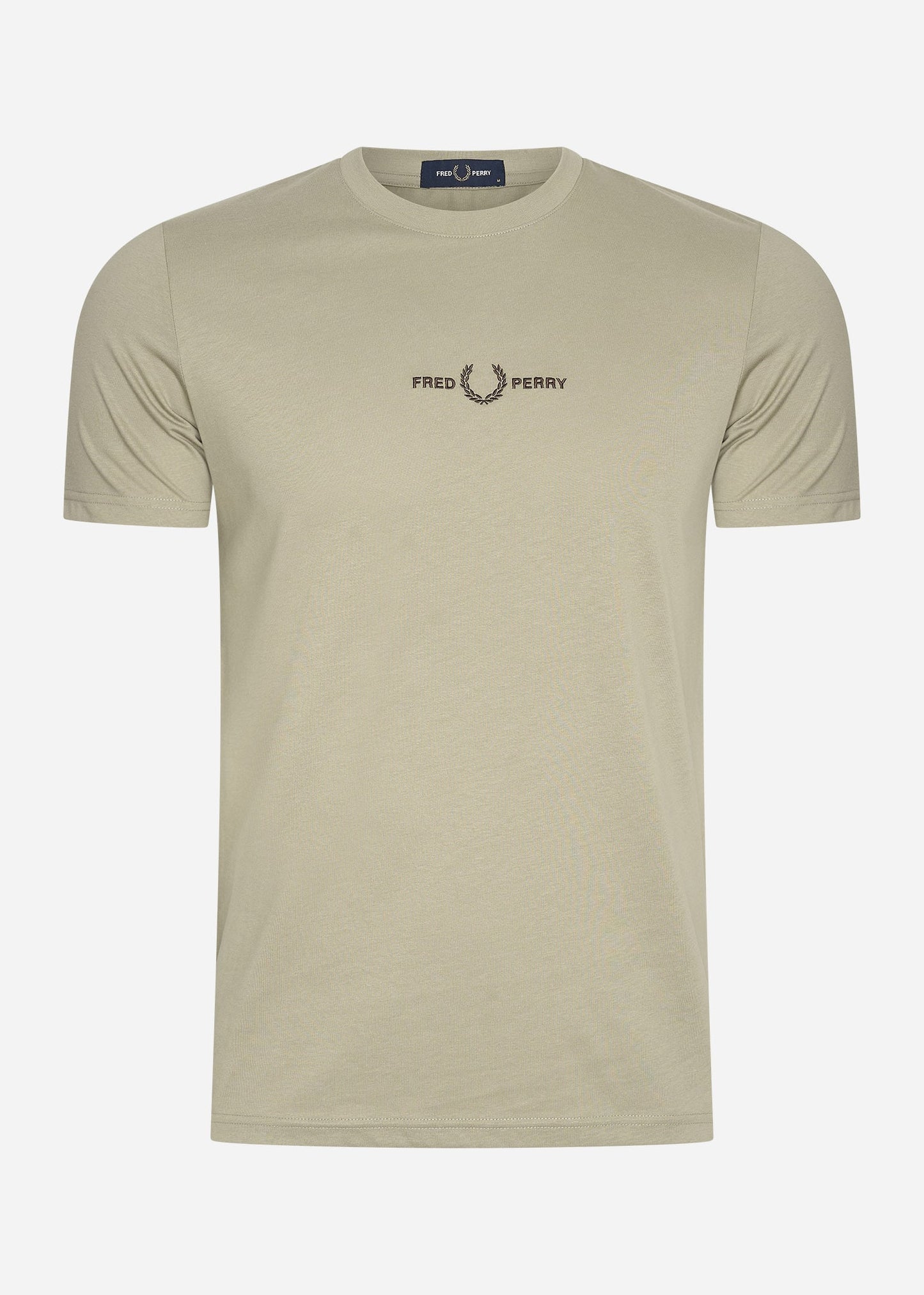 Fred Perry T-shirts Embroidered t-shirt - warm grey
