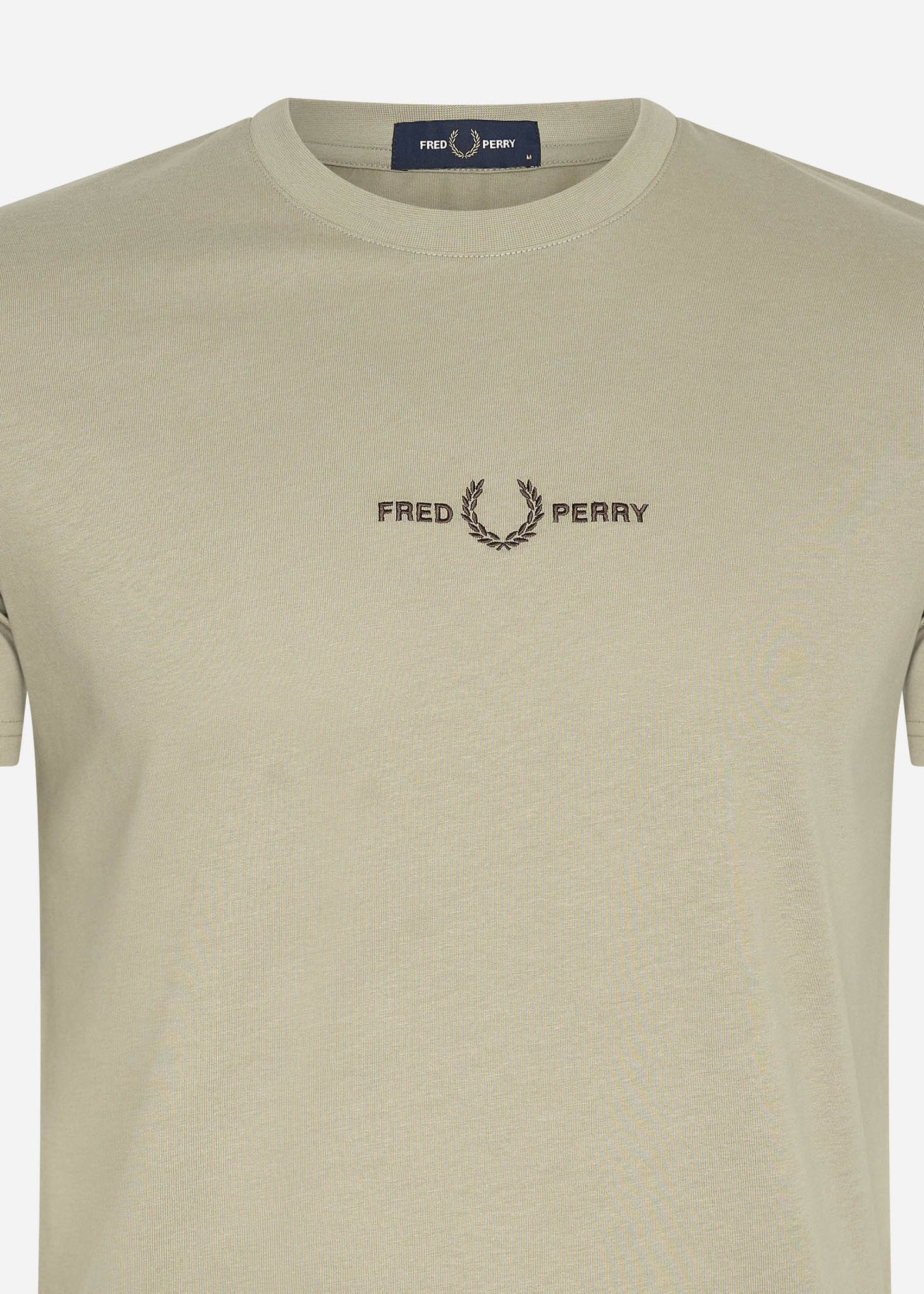 Fred Perry T-shirts Embroidered t-shirt - warm grey