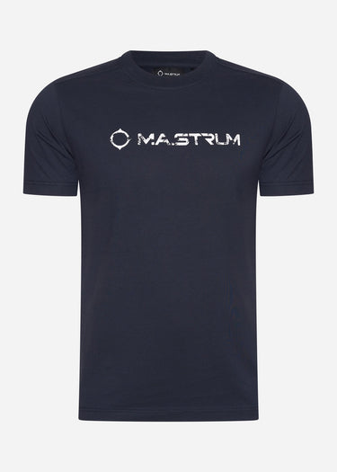 MA.Strum T-shirts Cracked logo tee - ink navy