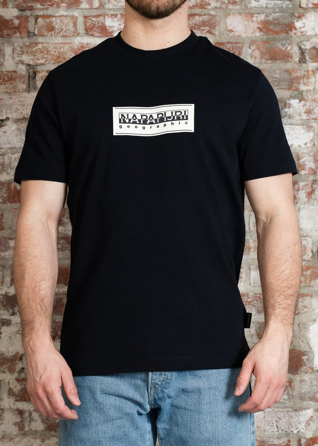 Napapijri T-shirts S box logo - black