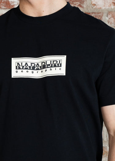 Napapijri T-shirts S box logo - black