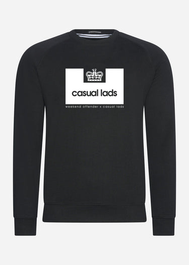 Weekend Offender Truien  Casual Lads sweater - black
