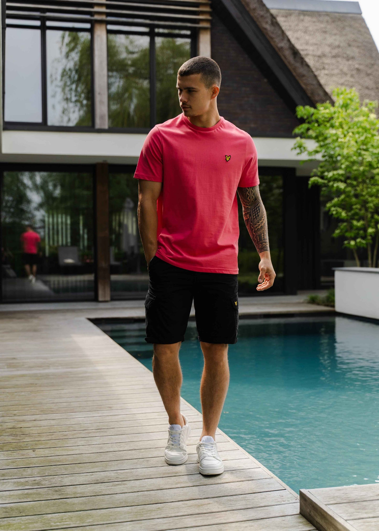 Lyle & Scott T-shirts Plain t-shirt - electric pink