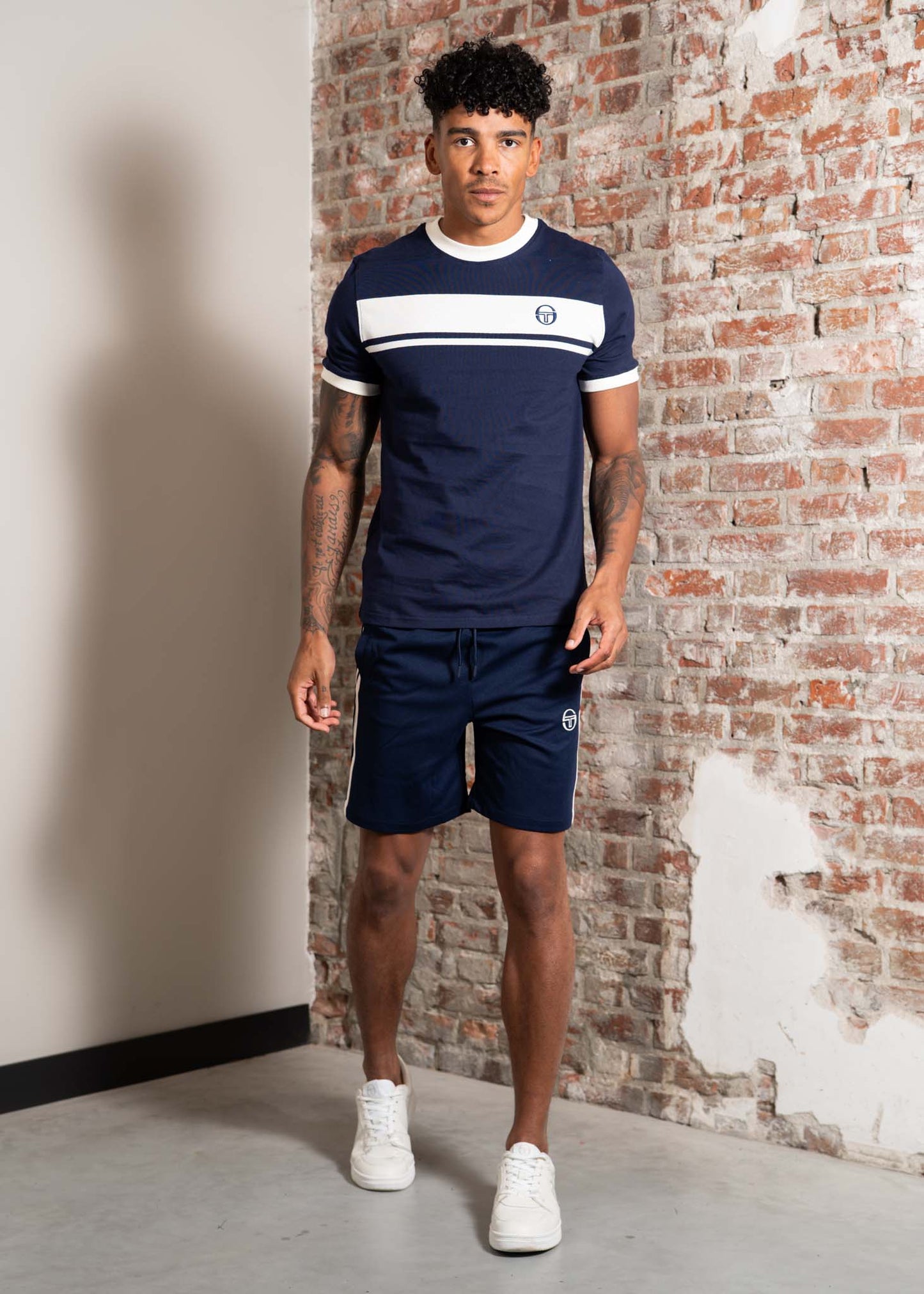 Sergio Tacchini T-shirts Master tee - maritime blue gardenia maritime blue