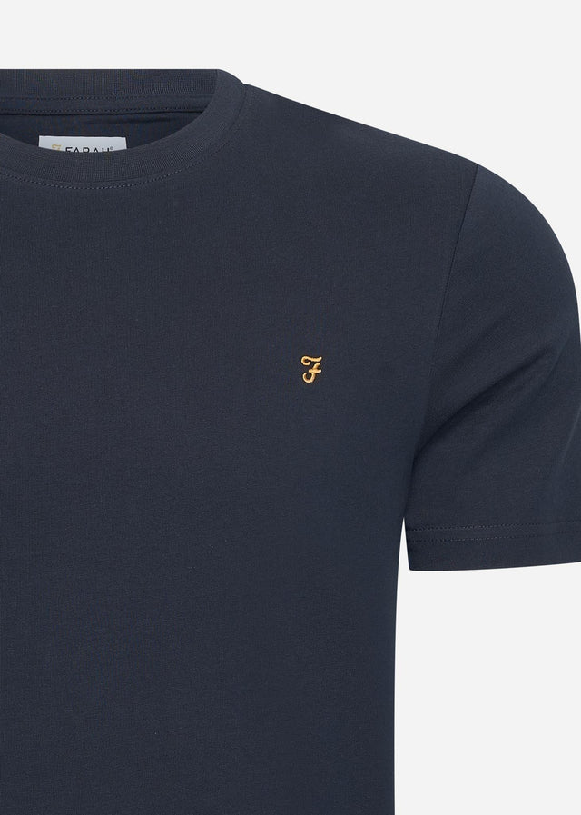 Farah T-shirts Danny reg tee - true navy