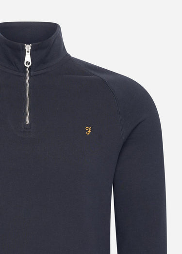Farah Truien Sweatshirt jim 1/4 zip - true navy
