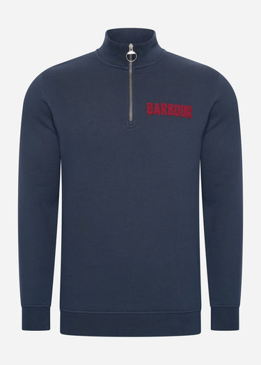Barbour Truien  Cotes half zip sweatshirt - navy