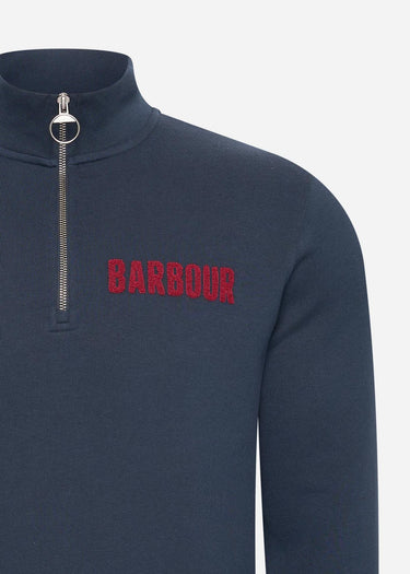 Barbour Truien  Cotes half zip sweatshirt - navy