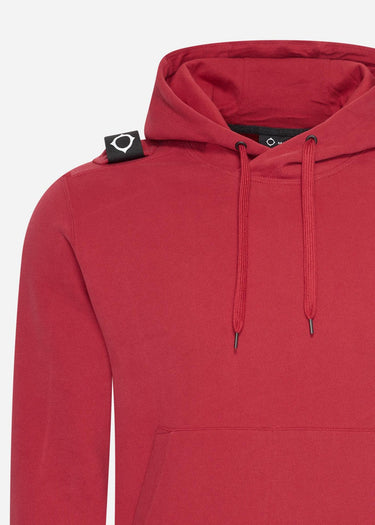 MA.Strum Hoodies Core overhead hoody - carmine red