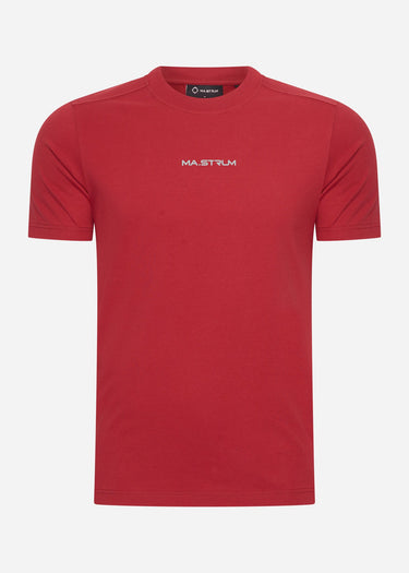 MA.Strum T-shirts Mastrum printed tee - carmine