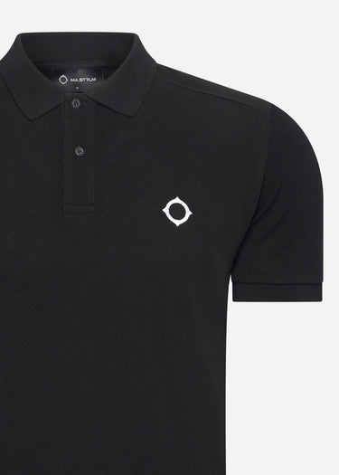 MA.Strum Polo's SS pique polo - jet black