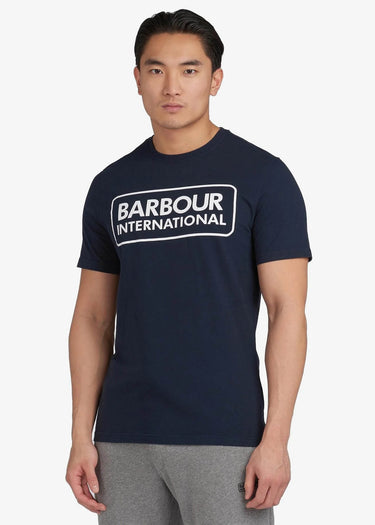 Barbour International T-shirts Essential large logo tee - international navy