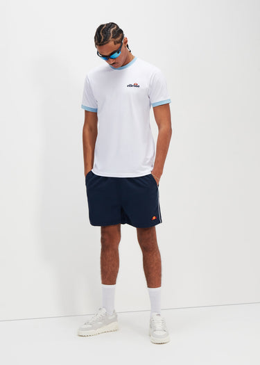 Ellesse T-shirts Meduno tee - white light blue