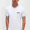 Ellesse T-shirts Meduno tee - white light blue