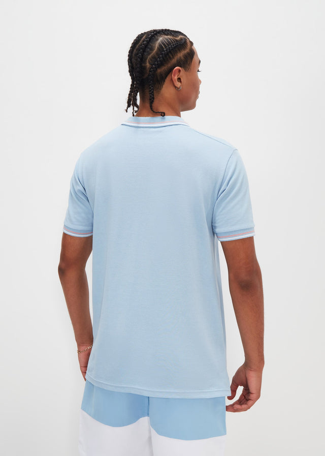 Ellesse Polo's Rooks polo - light blue light pink white