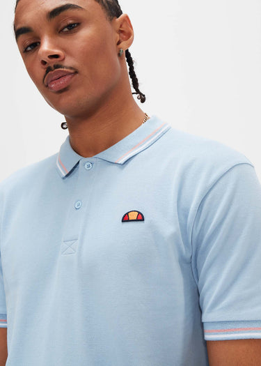 Ellesse Polo's Rooks polo - light blue light pink white
