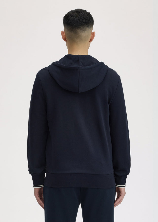 Fred Perry Vesten Hooded zip through sweatshirt - navy