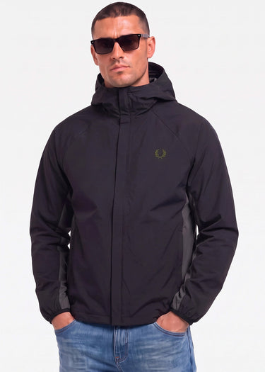 Fred Perry Jassen Tipped colour block jacket - black