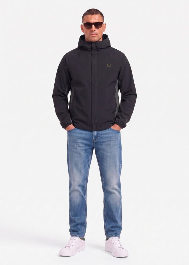 Fred Perry Jassen Tipped colour block jacket - black