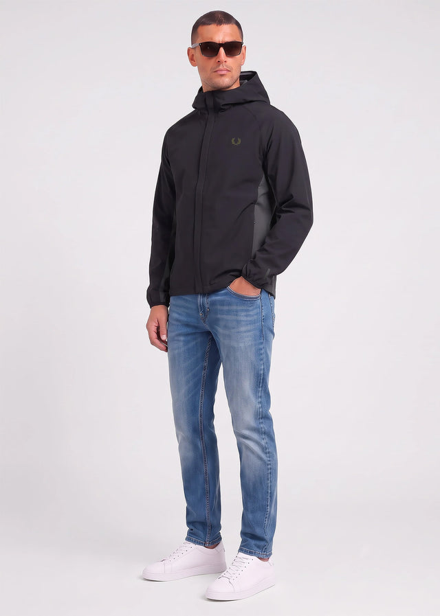 Fred Perry Jassen Tipped colour block jacket - black