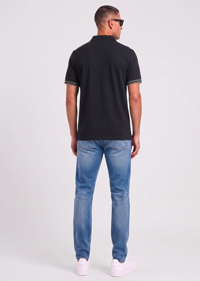 Fred Perry Polo's Bold tipped polo shirt - black
