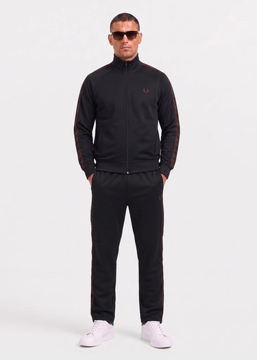 Fred Perry Vesten Contrast tape track jacket - black