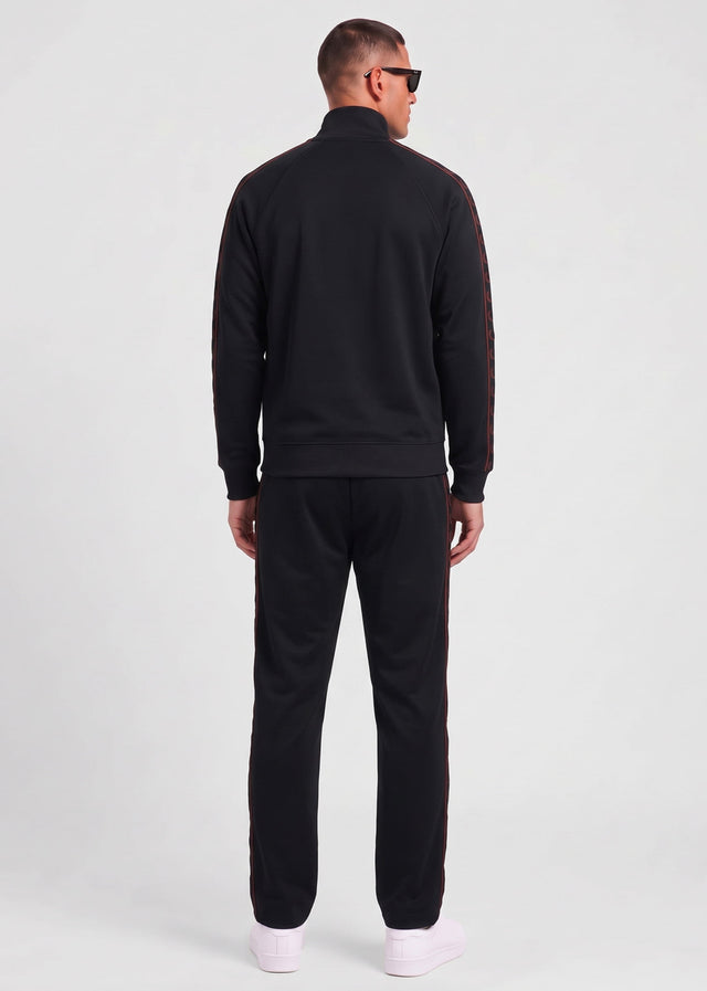 Fred Perry Vesten Contrast tape track jacket - black