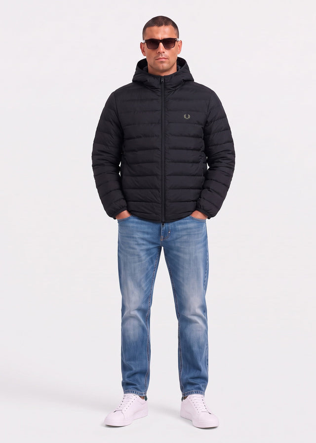 Fred Perry Jassen Hooded insulated jacket - black