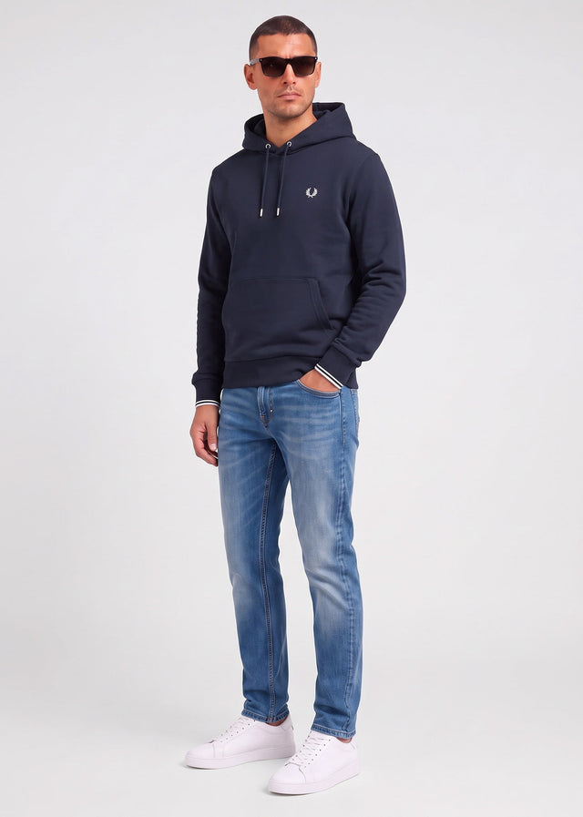 Fred Perry Hoodies Tipped hooded sweatshirt - navy
