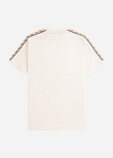 Fred Perry T-shirts Contrast tape ringer t-shirt - ecru black