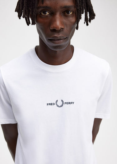 Fred Perry T-shirts Embroidered t-shirt - white