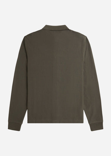 Fred Perry Longsleeve Polo's Gradient stripe ls polo shirt - field green