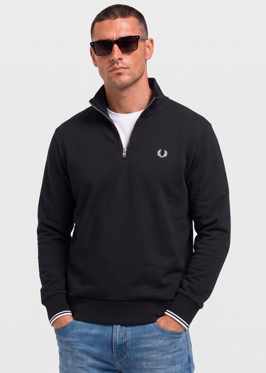Fred Perry Truien Half zip sweat-shirt - black
