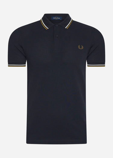Fred Perry Polo's Twin tipped Fred Perry shirt - navy snow white shsto
