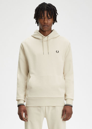 Fred Perry Hoodies Tipped hooded sweatshirt - oatmeal black