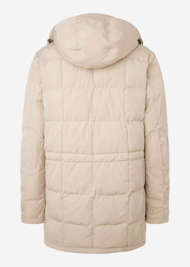 Hackett London Jassen Long hooded puffer - rope