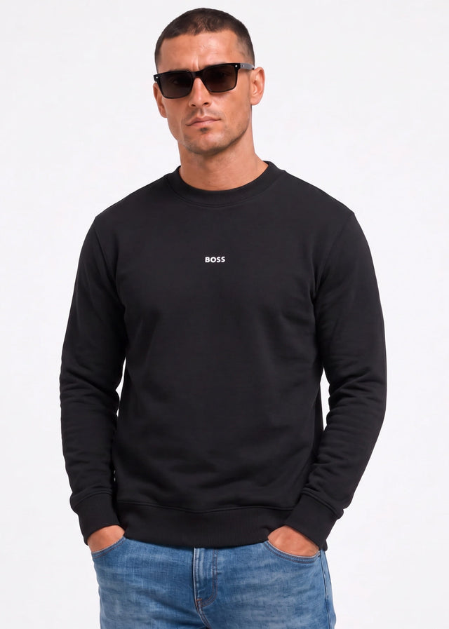 Hugo Boss Truien Wesmallcrew - black