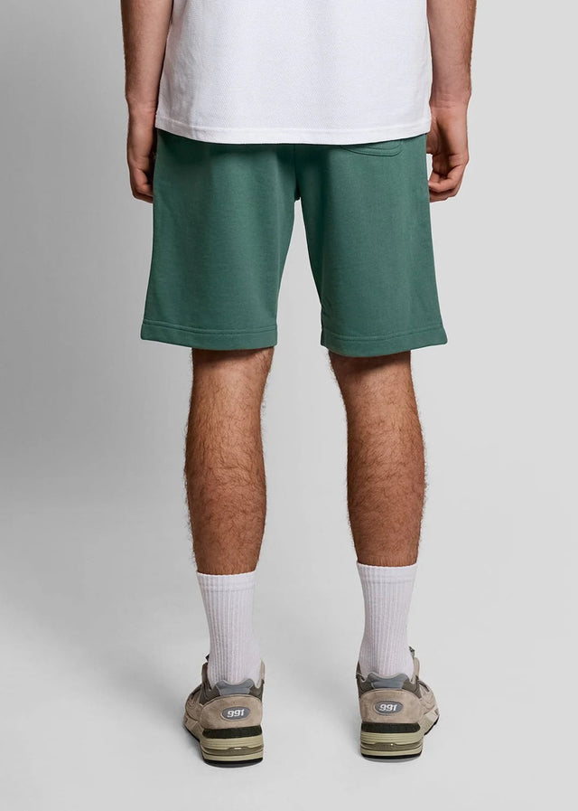 Lyle & Scott Korte Broeken Plain sweat short - everglade