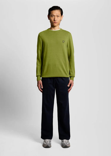 Lyle & Scott Truien Cotton crew neck jumper - shrub green