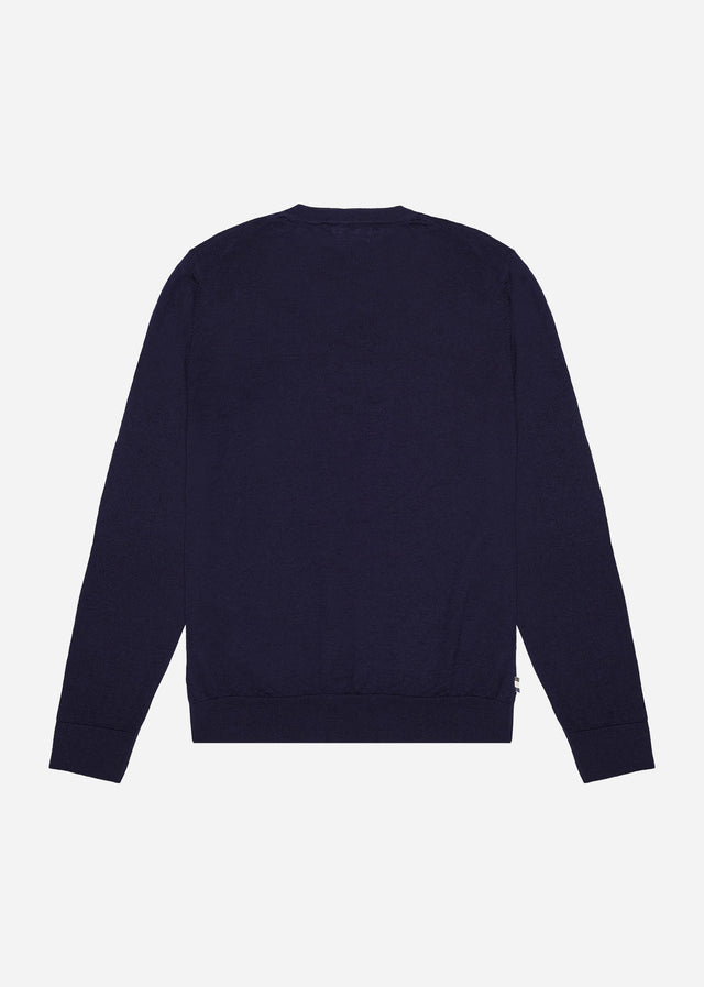 Aquascutum Truien Merino wool active patch - navy