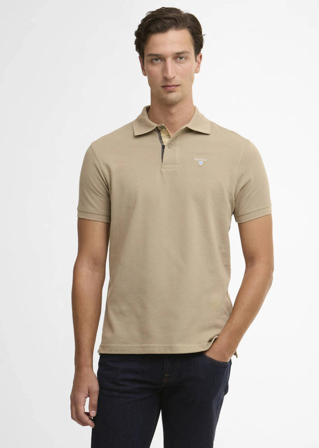 Barbour Polo's Barbour tartan pique polo shirt - washed stone dress