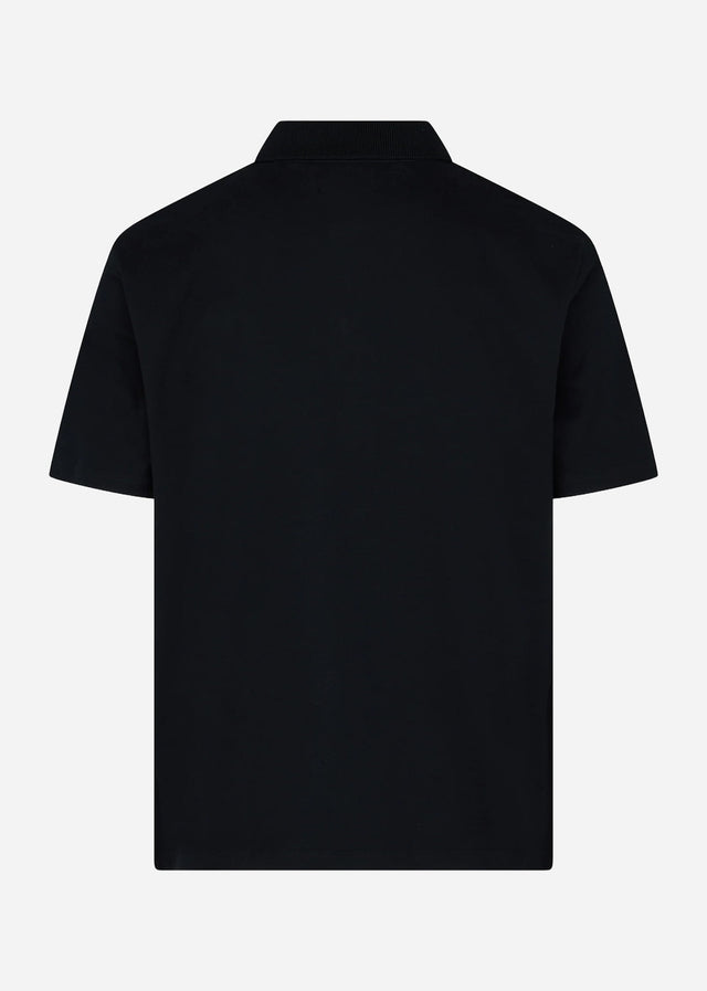 Aquascutum Polo's Stretch piqué badge polo - black