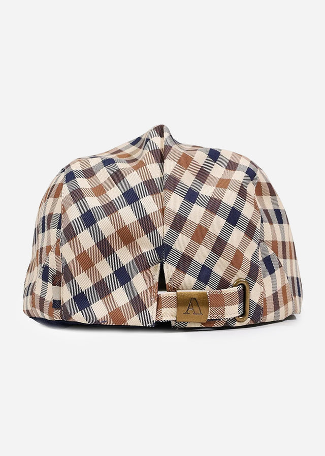Aquascutum Petten Cotton flat cap - club check