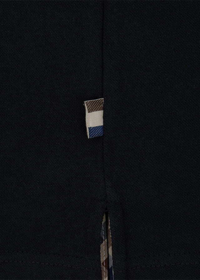 Aquascutum Polo's Stretch piqué badge polo - black
