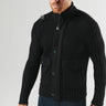 MA.Strum Vesten Glaze fullzip cardigan - black