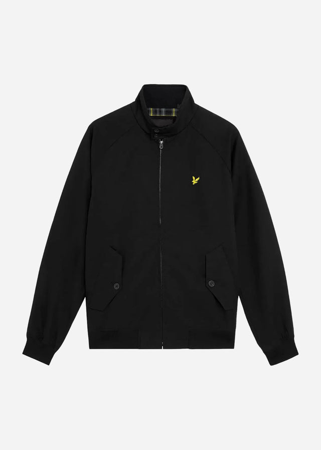 Lyle & Scott Jassen Cotton Harrington Jacket - Jet Black