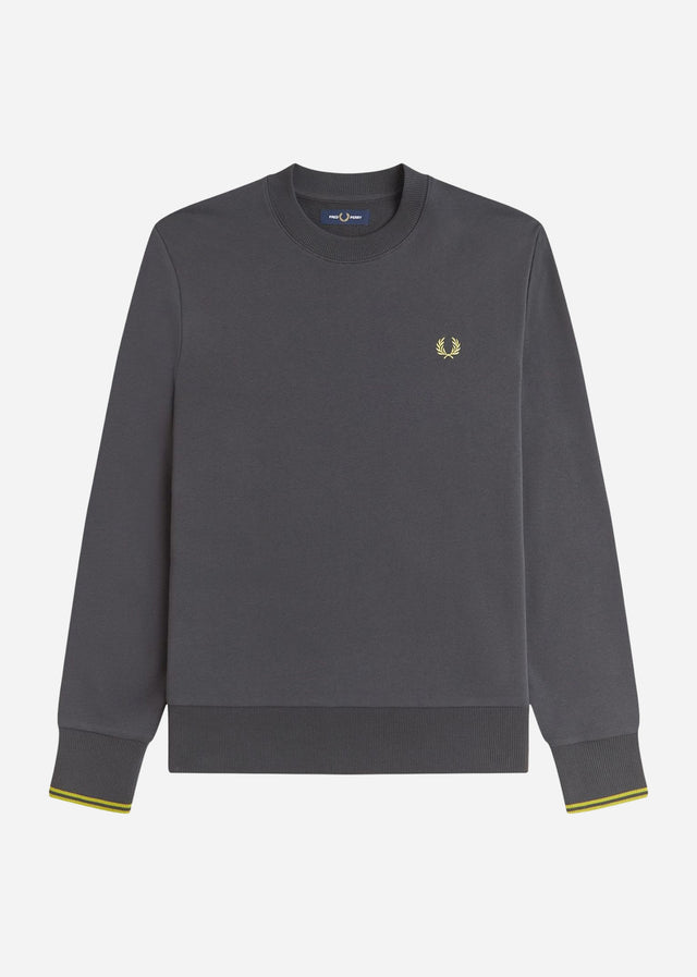 Fred Perry Truien Crew neck sweatshirt - Anchor Grey Tennis Blue