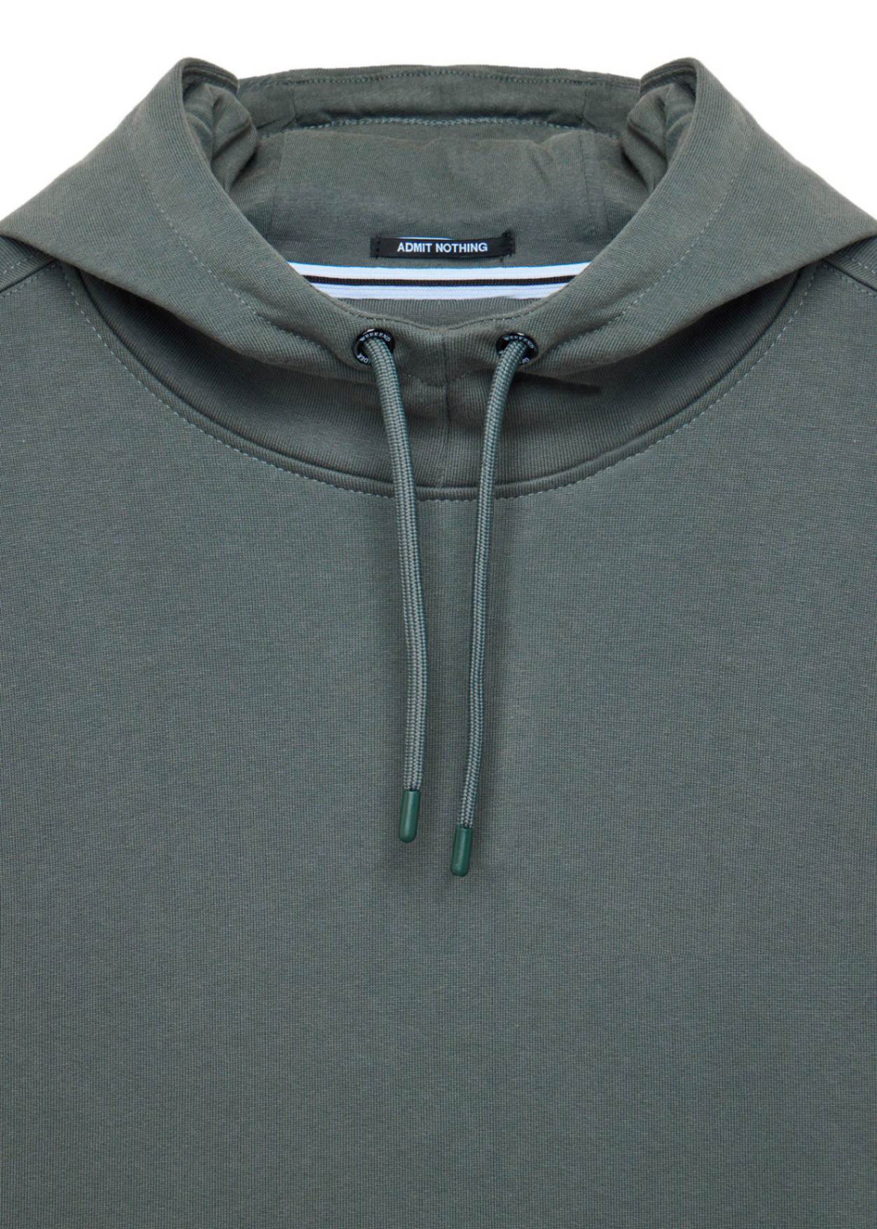 Weekend Offender Hoodies Ribbe - zinc