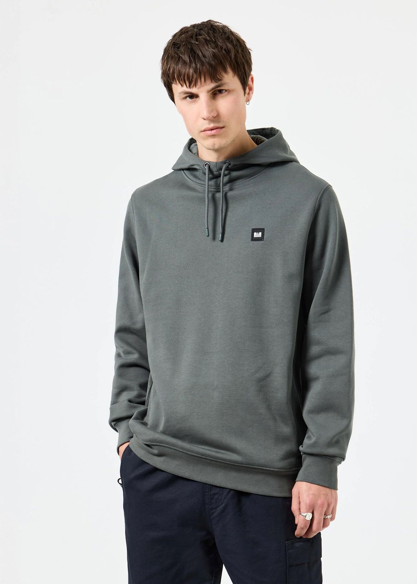 Weekend Offender Hoodies Ribbe - zinc