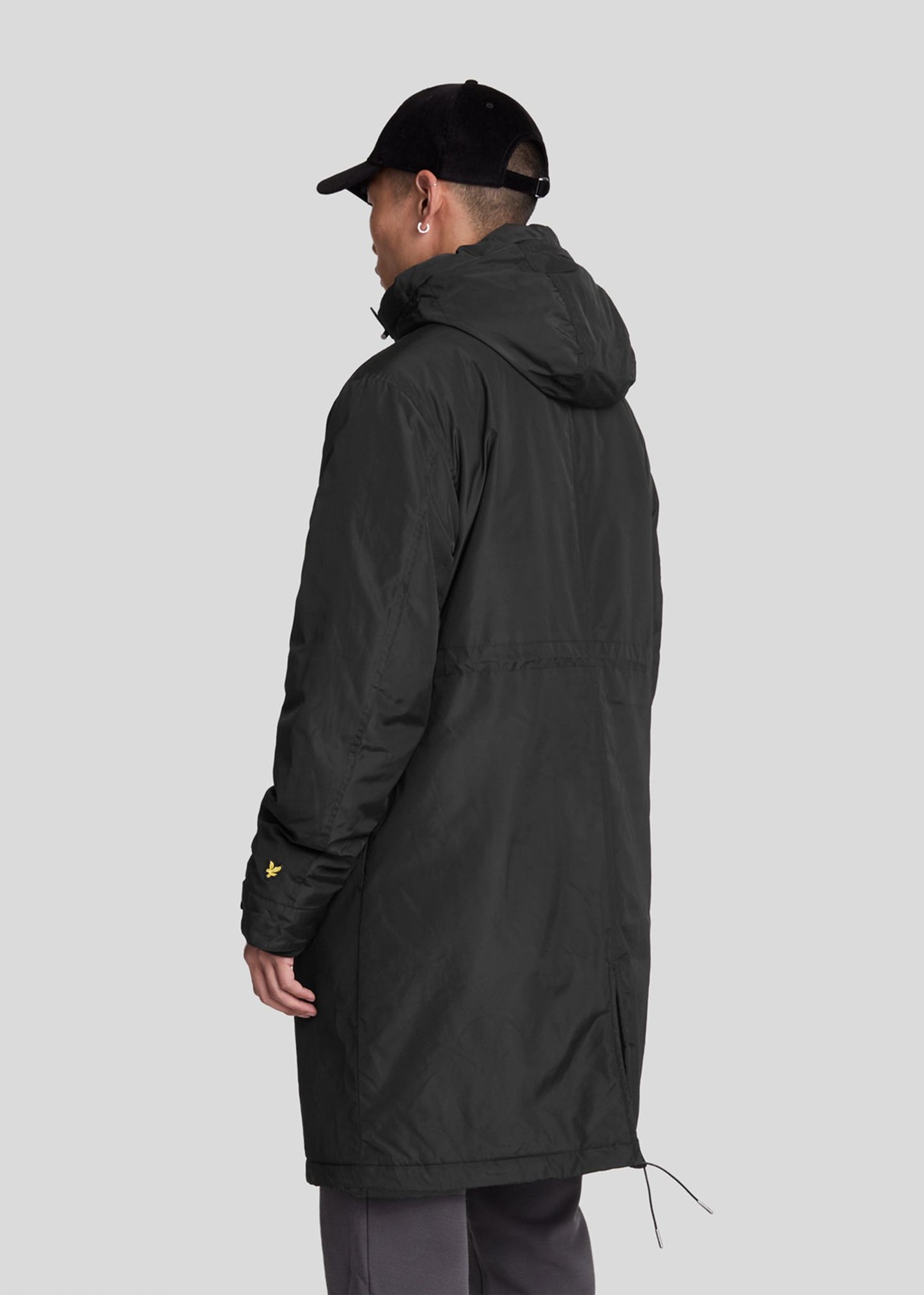 Lyle & Scott Jassen Lyle and Scott Longline parka - jet black